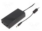 Power supply: switched-mode; 48VDC; 1.35A; Out: 5,5/2,5; 65W; 89.6% XP POWER