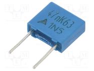 Capacitor: polyester; 0.047uF; 40VAC; 63VDC; 5mm; ±10%; -55÷125°C EPCOS