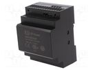 Power supply: switched-mode; for DIN rail; 100W; 48VDC; 2.1A; 90% XP POWER