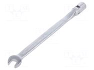 Wrench; combination swivel head socket,with joint; 180mm KING TONY