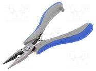 Pliers; miniature,half-rounded nose; 138mm 