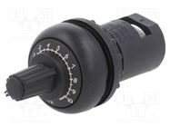 Potentiometer; 22mm; RMQ-Titan; -25÷70°C; Ø22.5mm; IP66; 47kΩ 