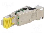 Connector: RJ45; plug; PIN: 8; gold-plated; 8p8c; for cable; IDC PHOENIX CONTACT