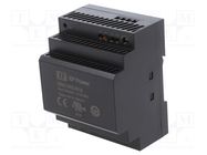 Power supply: switched-mode; for DIN rail; 100W; 15VDC; 6.5A; 89% XP POWER