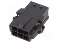 Connector: wire-wire; plug; male; Mini-Fit Sigma; PIN: 6; black MOLEX