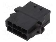 Connector: wire-wire; plug; male; Mini-Fit Sigma; PIN: 8; black MOLEX