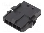 Connector: wire-board; plug; male; Mini-Fit Sigma; PIN: 4; black MOLEX