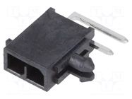 Connector: wire-board; socket; male; PIN: 2; Micro-Fit+; PCB snap MOLEX