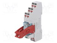 Relay: interface; DPDT; Ucoil: 24VDC; 8A; 8A/250VAC; 8A/24VDC; 100mΩ RELPOL