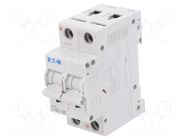 Circuit breaker; 230/400VAC; 250VDC; Inom: 3A; Poles: 2; Charact: C EATON ELECTRIC