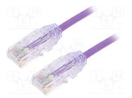 Patch cord; TX6-28™,U/UTP; 6; stranded; Cu; LSZH; violet; 3m; 28AWG PANDUIT