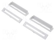 Terminals cover; light grey; UL94V-0; ABS; 4pcs. KRADEX