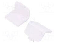 Stopper; ABS; white; 10pcs. KRADEX