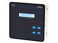 Meter: reactive power regulator; on panel; LCD; 2x16 characters LUMEL