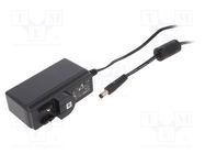 Power supply: switched-mode; mains,plug; 15VDC; 2.4A; 36W; 88.4% XP POWER