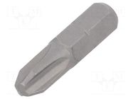 Screwdriver bit; Phillips; PH3; Overall len: 25mm BETA