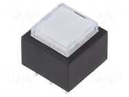 Switch: push-button; Pos: 2; DPDT; 0.5A/25VDC; ON-(ON); Illumin: LED C&K