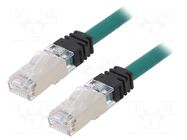 Patch cord; RJ45 plug,both sides; S/FTP,TX6A™ 10Gig; 6a; Cu; 0.5m PANDUIT