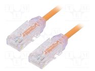 Patch cord; TX6-28™,U/UTP; 6; stranded; Cu; LSZH; orange; 3m; 28AWG PANDUIT