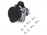Connector: circular; socket; size 28; 02; female; PIN: 3; 500V; 43A LUTRONIC