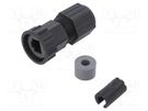 Case RJ45; plastic; 5÷0.65mm; IP67; for cable; straight; size D AMPHENOL LTW