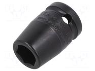 Socket; 6-angles,socket spanner,impact; HEX 13mm; 1/2"; IMPACT STAHLWILLE