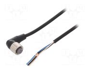 Cable: for sensors/automation; M12; PIN: 4; angled; Len: 10m; plug OMRON