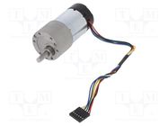 Motor: DC; with gearbox; 6÷12VDC; 5.5A; Shaft: D spring; 67rpm 