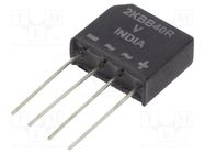 Bridge rectifier: single-phase; Urmax: 400V; If: 1.9A; Ifsm: 50A VISHAY