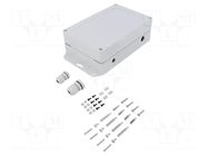 Enclosure: for computer; light grey; X: 121.5mm; Y: 180.1mm; Z: 60mm KRADEX