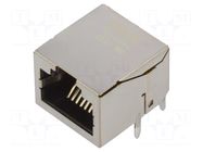 Connector: RJ45; socket; PIN: 8; gold-plated; 8p8c; on PCBs; THT PHOENIX CONTACT