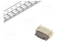 Connector: FFC/FPC; gold-plated; SMT; 500mA; 50V; FH12; PIN: 10; ZIF HIROSE