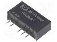 Converter: DC/DC; 1W; Uin: 24V; Uout: 5VDC; Uout2: -5VDC; Iout: 100mA XP POWER