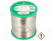 Tin; lead free; Sn97Cu3; 0.5mm; 250g; reel; 230°C; Flux: SW26 BROQUETAS