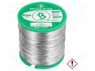 Tin; lead free; Sn97Cu3; 0.5mm; 500g; reel; 230°C; Flux: SW26 BROQUETAS