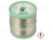 Tin; lead free; Sn97Cu3; 0.8mm; 1000g; reel; 230°C; Flux: SW26 BROQUETAS