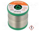 Soldering wire; Sn99,3Cu0,7; 700um; 0.5kg; lead free; reel; 227°C STANNOL