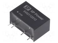Converter: DC/DC; 1W; Uin: 10.8÷13.2VDC; Uout: 12VDC; Iout: 83mA XP POWER