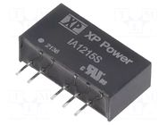 Converter: DC/DC; 1W; Uin: 12VDC; Uout: 15VDC; Uout2: -15VDC; SIP; THT XP POWER