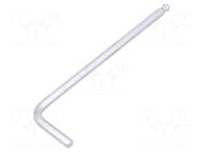 Wrench; hex key,spherical; HEX 4mm; tool steel; long; L: 104mm KING TONY
