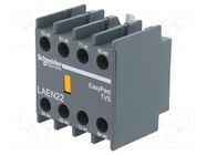 Auxiliary contacts; Leads: screw terminals; front; EasyPact TVS SCHNEIDER ELECTRIC