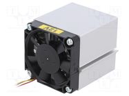 Heatsink: extruded; natural; L: 50mm; W: 50mm; H: 50mm; 1.38K/W; 12VDC FISCHER ELEKTRONIK