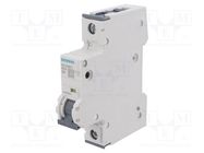 Circuit breaker; 230/400VAC; Inom: 6A; Poles: 1; Charact: C; 10kA SIEMENS