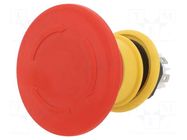 Switch: emergency stop; 16mm; NC x3; red; none; IP67,IP6K9K; 61 EAO