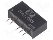 Converter: DC/DC; 1W; Uin: 12V; Uout: 5VDC; Uout2: -5VDC; Iout: 100mA 