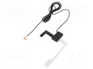 Antenna; automotive; 8dBi; DAB; 50Ω; black; 5VDC,12VDC; RG174 4CARMEDIA