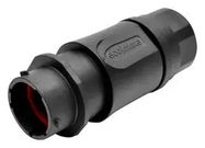 RECEPTACLE, INLINE, 12 POSITIONS, SIZE 14, PIN CONTACT, SILICONE RUBBER SEAL