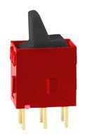 ROCKER SWITCH, DPDT, 0.4VA, 20V, TH