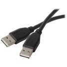 3  Black USB Reversible A Male to A Male Cable
