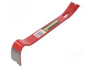 Clamp; flat tip; L: 380mm; W: 35mm; for nails; spring steel; crowbar C.K